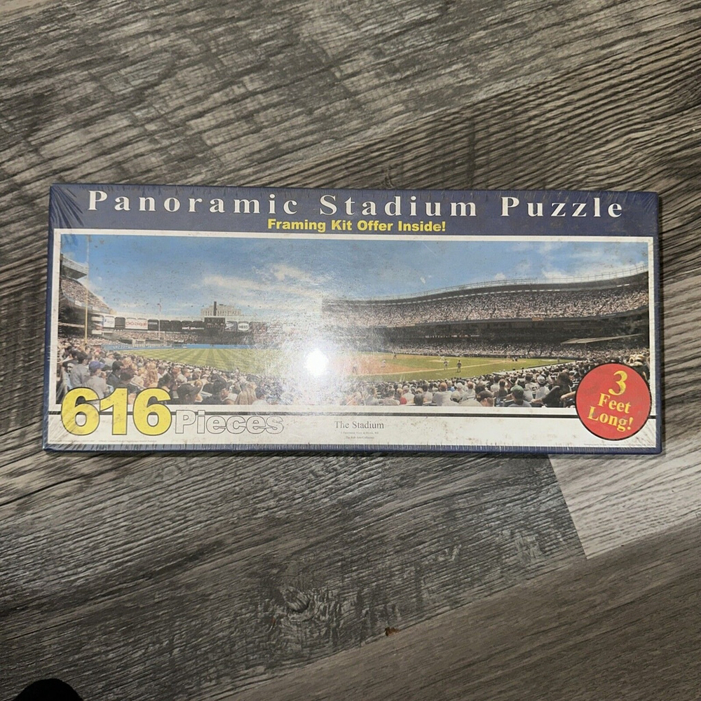 NEW Yankee Stadium Panoramic Puzzle Rob Arra Collection 3'‎ Long New and SEALED